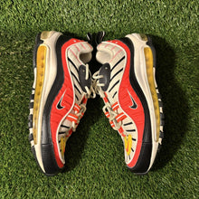 Load image into Gallery viewer, Size 7 (GS) - Nike Air Max 98 Low Black Bright Crimson Kids
