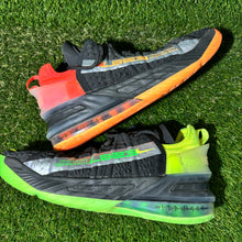 Load image into Gallery viewer, Size 6.5 (GS) - Kids Nike LeBron 18 Low Black Crimson Volt