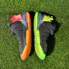 Load image into Gallery viewer, Size 6.5 (GS) - Kids Nike LeBron 18 Low Black Crimson Volt