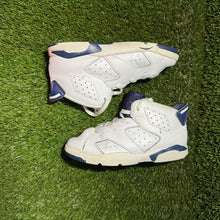 Load image into Gallery viewer, Size 10C - Kids Nike Air Jordan 6 Retro TD Midnight Navy White 384667-141
