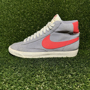 Size 8.5 - Nike Blazer Mid ‘77 Suede Snake Skin Grey/Red Women’s Athletic Sneake