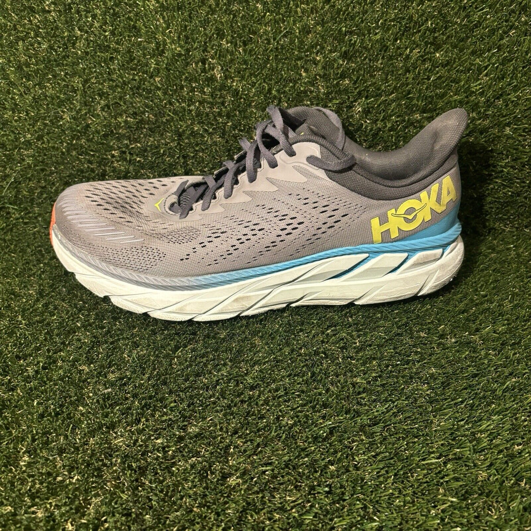 Size 12.5 - Hoka One One Clifton 7 Gray - 1110508-WDDS