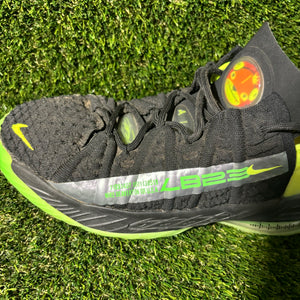 Size 6.5 (GS) - Kids Nike LeBron 18 Low Black Crimson Volt