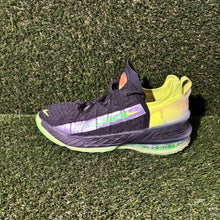 Load image into Gallery viewer, Size 6.5 (GS) - Kids Nike LeBron 18 Low Black Crimson Volt
