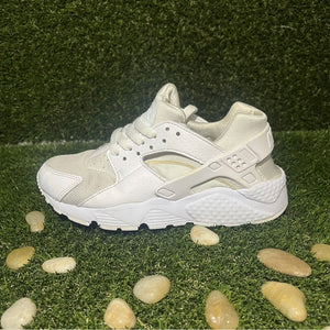 Kids Size 4 (GS) - Nike Huarache Run Low White Pure Platinum