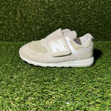 Load image into Gallery viewer, Size 10C - Kids New Balance 574 NEW-B Hook &amp; Loop NW574FOG
