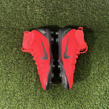 Load image into Gallery viewer, Nike Kids Mercurial Cleats (AJ3115 600) Bright Crimson Red Black Size 6Y
