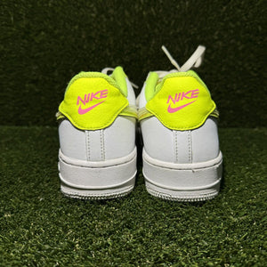 Size 7Y -Kids Nike Air Force 1 LV8 Volt/White DV1680-100