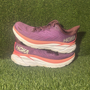 Size 8 - Hoka One One Clifton 8 Grape Wine Women’s