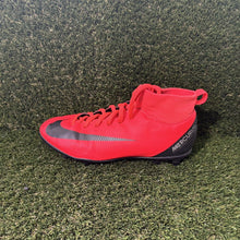 Load image into Gallery viewer, Nike Kids Mercurial Cleats (AJ3115 600) Bright Crimson Red Black Size 6Y
